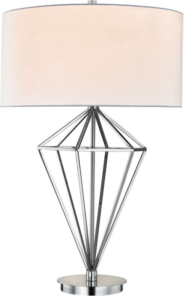 Adele 1 Light Table Lamp In Polished Nickel