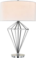 Adele 1 Light Table Lamp In Polished Nickel