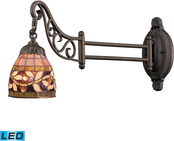 Mix-N-Match 1 Light Led Swingarm In Tiffany Bronze