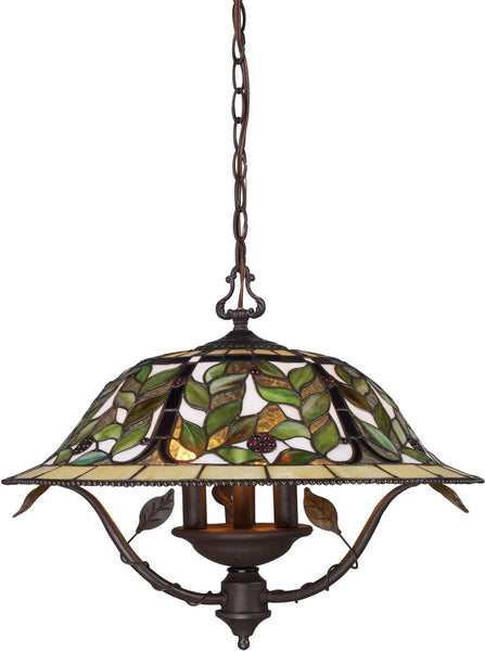 Latham 3 Light Chandelier In Tiffany Bronze