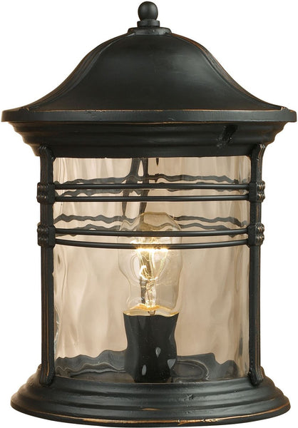 Madison 1 Light Outdoor Post Lamp In Matte Black