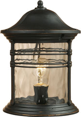 Madison 1 Light Outdoor Post Lamp In Matte Black