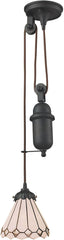 Mix-N-Match 1 Light Pulldown Pendant In Tiffany Bronze