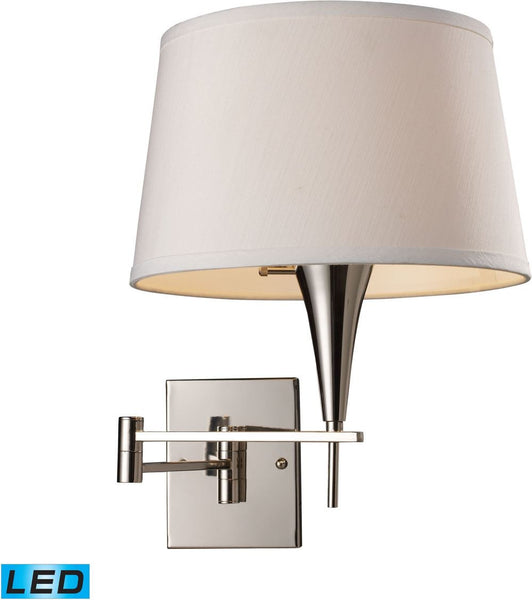 Swingarms 1 Light Led Swingarm Sconce In Polished Chrome
