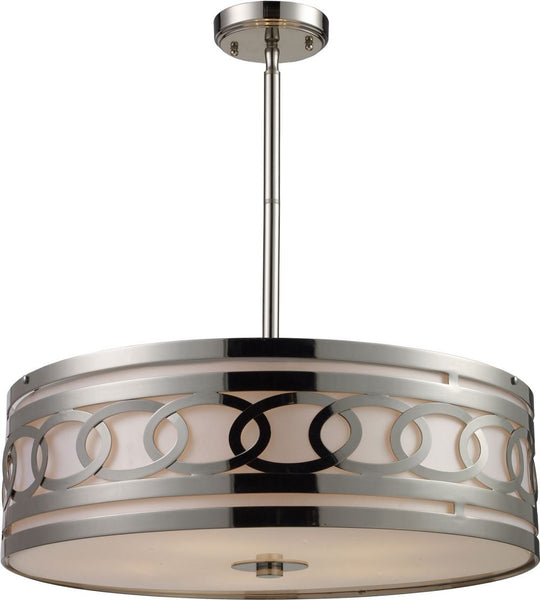 Zarah 5 Light Pendant In Polished Nickel