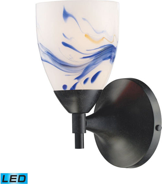 Celina 1 Light Led Sconce In Dark Rust and Mountain