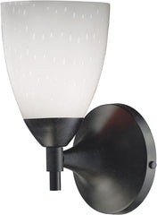 Celina 1 Light Sconce In Dark Rust and Simple White