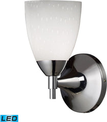 Celina 1 Light Led Sconce In Polished Chrome and Simple White
