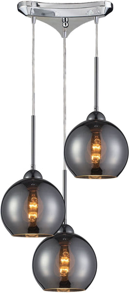 Cassandra 3 Light Pendant In Polished Chrome