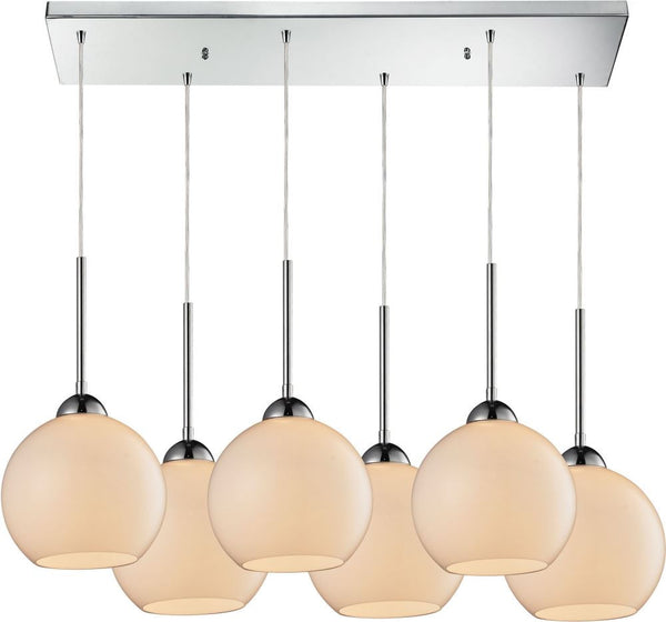 Cassandra 6 Light Pendant In Polished Chrome
