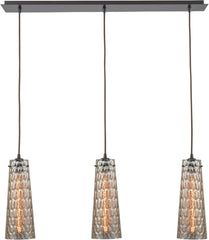 Jerard 3 Light Linear Pendant In Oil Rubbed Bronze