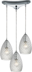 Geval 3 Light Pendant In Polished Chrome