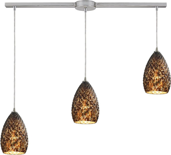 Geval 3 Light Pendant In Satin Nickel