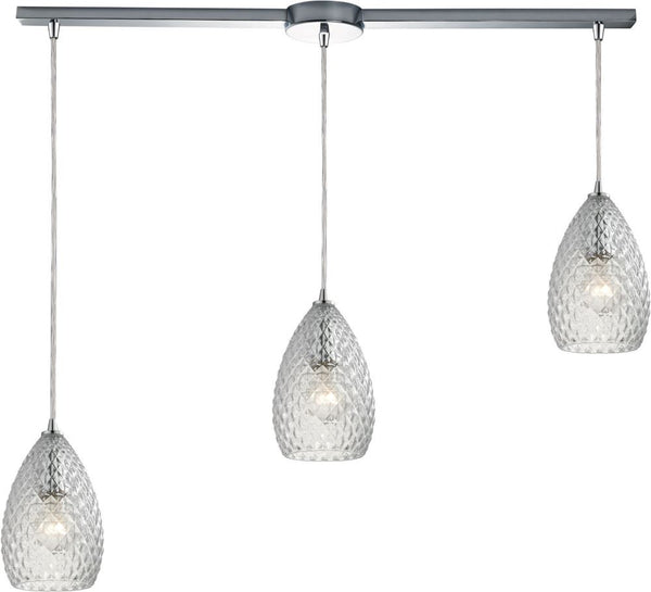 Geval 3 Light Pendant In Polished Chrome