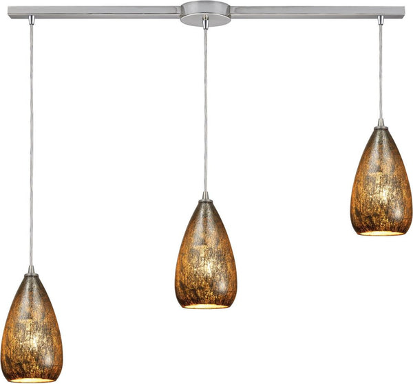 Karma 3 Light Pendant In Satin Nickel