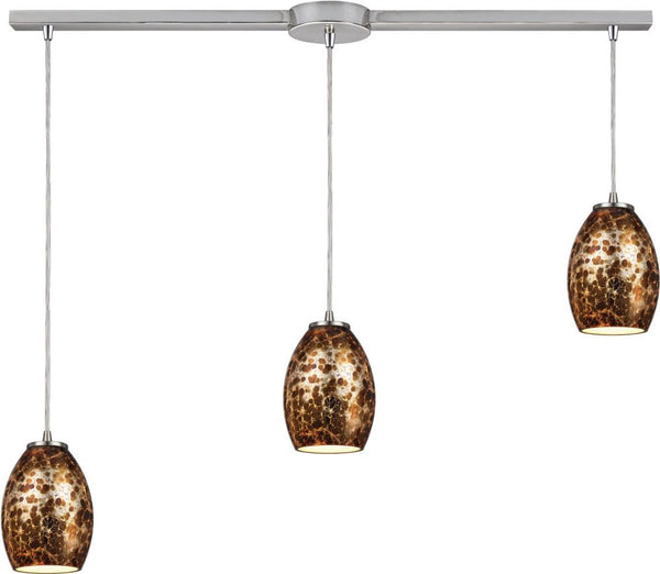 Venture 3 Light Pendant In Satin Nickel