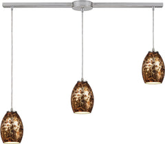 Venture 3 Light Pendant In Satin Nickel