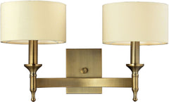 Pembroke 2 Light Wall Sconce In Brushed Antique Brass