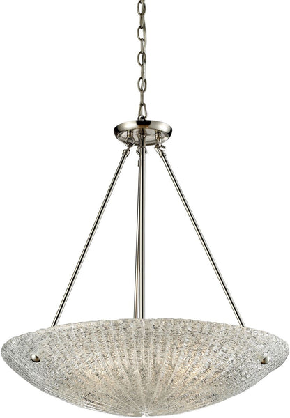 Luminese 4 Light Pendant In Satin Nickel