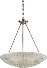 Luminese 4 Light Pendant In Satin Nickel