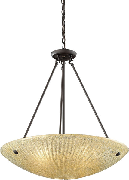 Luminese 4 Light Pendant In Aged Bronze