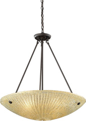 Luminese 4 Light Pendant In Aged Bronze