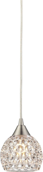 Kersey 1 Light Pendant In Satin Nickel