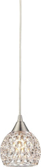 Kersey 1 Light Pendant In Satin Nickel