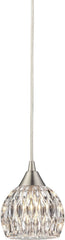 Kersey 1 Light Pendant In Satin Nickel