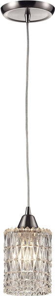 Kersey 1 Light Pendant In Satin Nickel