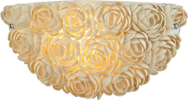 Shells 1 Light Wall Sconce In Polished Chrome