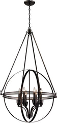 Hemispheres 6 Light Pendant In Oil Rubbed Bronze