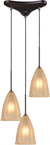 Calipsa 3 Light Pendant In Oil Rubbed Bronze