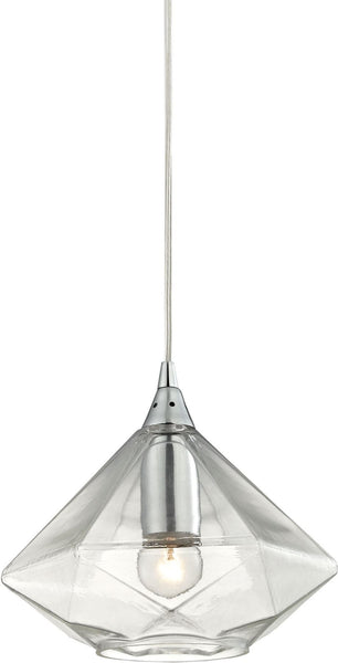 Geometrics 1 Light Pendant In Polished Chrome