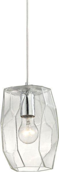 Geometrics 1 Light Pendant In Polished Chrome
