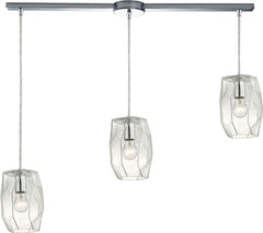 Geometrics 3 Light Pendant In Polished Chrome