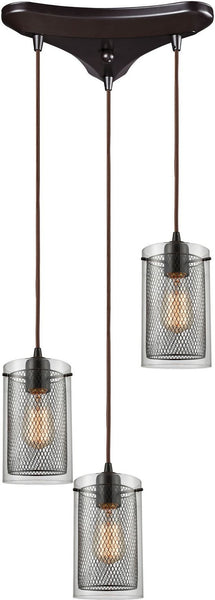 Brant 3 Light Pendant In Oil Rubbed Bronze