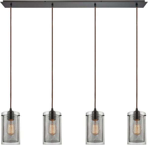 Brant 4 Light Pendant In Oil Rubbed Bronze