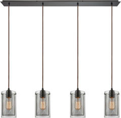 Brant 4 Light Pendant In Oil Rubbed Bronze