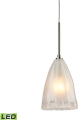 Calipsa 1 Light Led Pendant In Satin Nickel