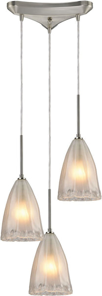 Calipsa 3 Light Pendant In Satin Nickel