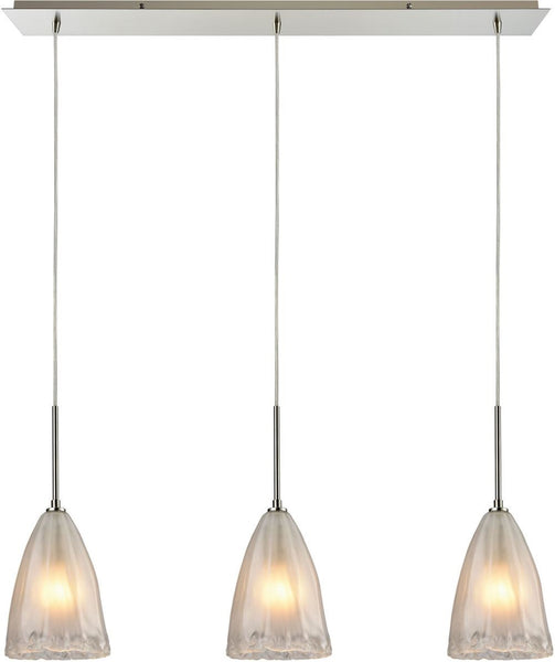 Calipsa 3 Light Pendant In Satin Nickel