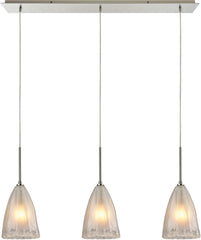 Calipsa 3 Light Pendant In Satin Nickel