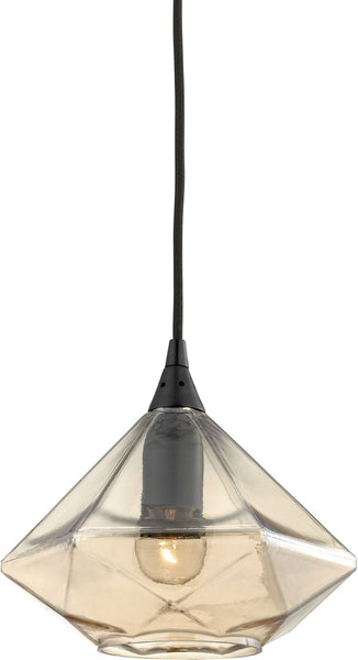 Geometrics 1 Light Pendant In Oil Rubbed Bronze