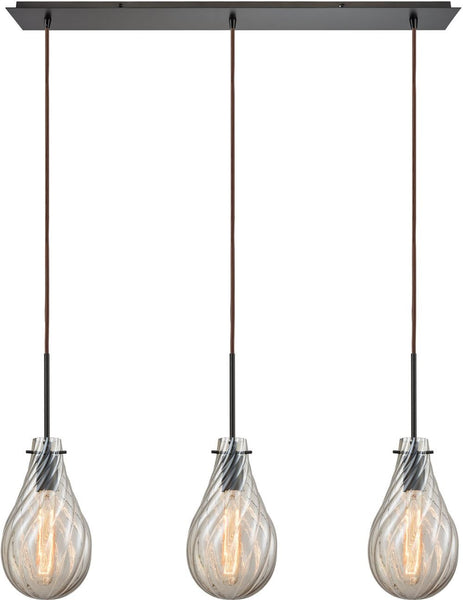 Cirrus 3 Light Pendant In Satin Nickel