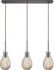 Cirrus 3 Light Pendant In Satin Nickel