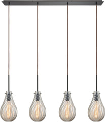 Cirrus 4 Light Pendant In Satin Nickel