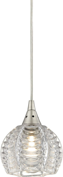 Kersey 1 Light Pendant In Satin Nickel