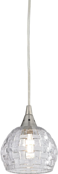 Kersey 1 Light Pendant In Satin Nickel