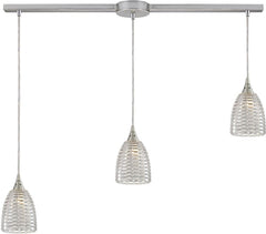 Kersey 3 Light Pendant In Satin Nickel
